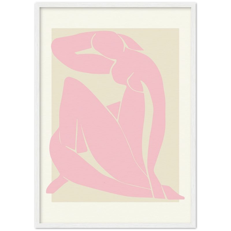 henri matisse poster/ wall art pink woman illustration