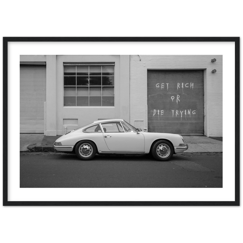 Vintage Porsche affisch
