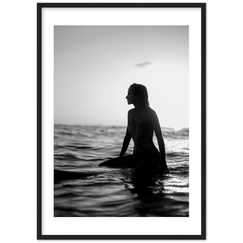 Surf au coucher du soleil Poster
