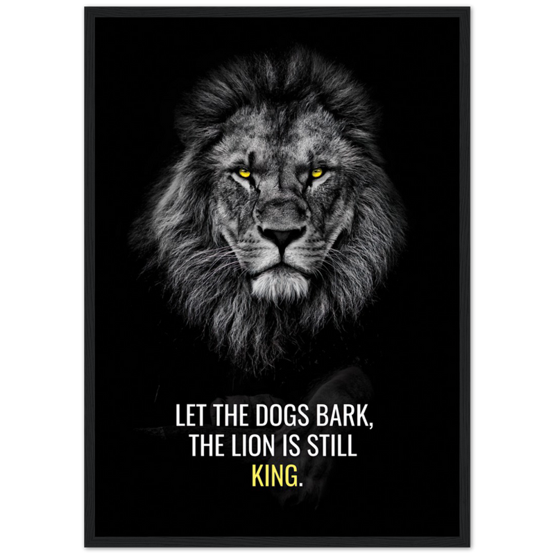 Löwe ist immer noch König Poster