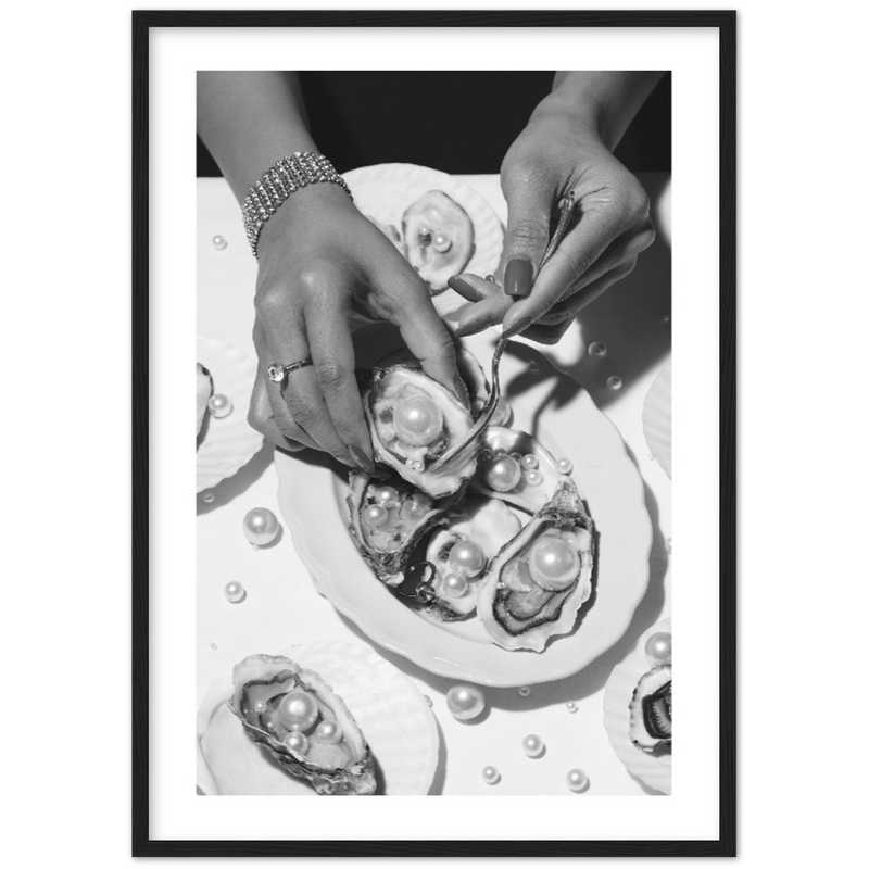 Oysters and Pearls Poster
