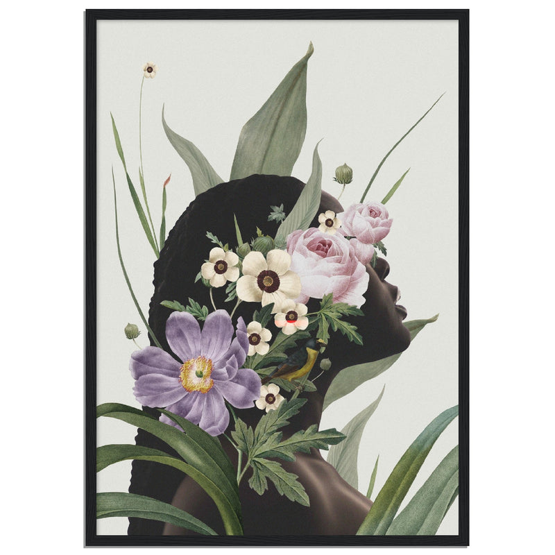 Poster mit floraler Eleganz