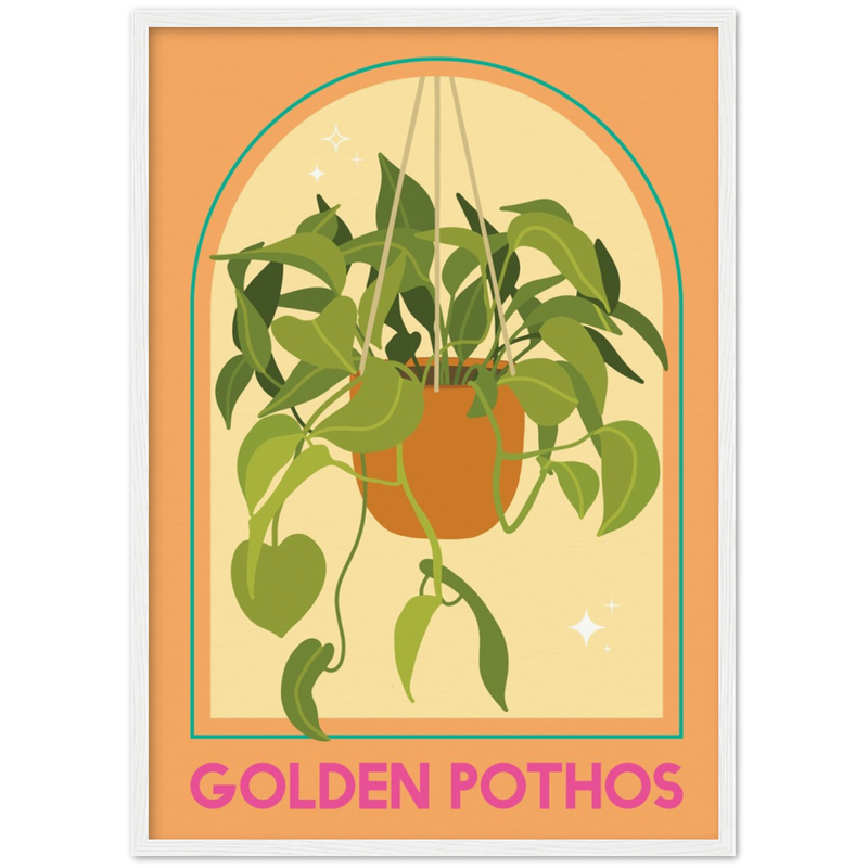 Goldene Fotos Pflanzenposter